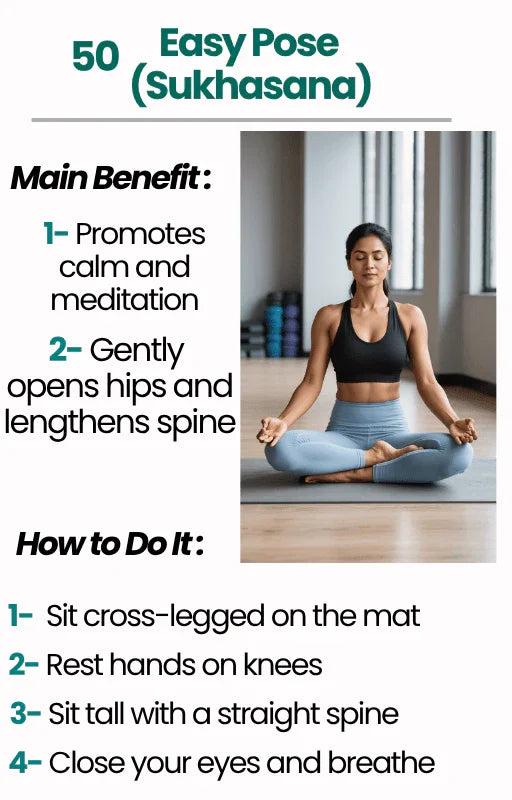 Yoga Poses at Home | 50 Beginner-Friendly Digital Guide - Core Vibe Gym